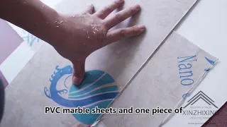 Pvc marble wall installation