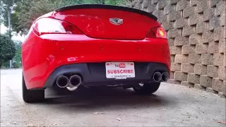 Genesis Coupe 3.8 Cold Start - Stock Exhaust vs CNT Exhaust