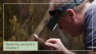 Art restoration of one of our largest paintings: Cleaning Van Dyck's 'Charles I' | 1