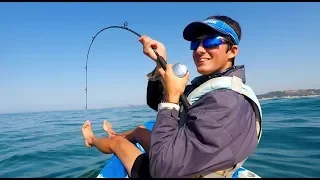 Crazy day kayak fishing - MONSTER shark hooked