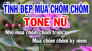 Karaoke Tình Đẹp Mùa Chôm Chôm Tone Nữ ( F#m ) Nhạc Sống Beat Hay 2023 | Karaoke Tuấn Trình