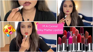 New MAC Cosmetics M.A.Cximal Silky Matte Lipstick + Swatch + Review + Try-On Medium Skin