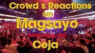 Crowd's Reactions on MAGSAYO Knocking out CEJA