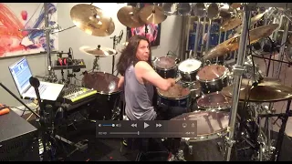 Dream Theater Barstool Warrior Slow Demo by Mike Mangini in his studio.