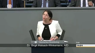 AKTUELL : REDE DR. BIRGIT MALSACK-WINKEMANN ( AFD ) AM 4.JULI IM DEUTSCHEN BUNDESTAG IN BERLIN.