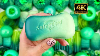 ASMR 4K★Soap boxes with foam&starch&glitter★Clay cracking★Peeling off the film★