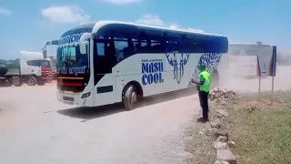 The Mash cool bus makes its stylish entrance.