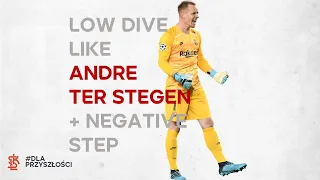 Goalkeeper /  Goalkeeping Training / Low dive save + Negative step like ANDRE TER STEGEN