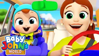 Are We There Yet? (No No Seatbelt) | Playtime Songs & Nursery Rhymes by Baby John’s World