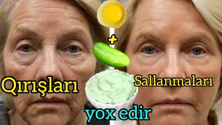 Üz sallanmalarını və qırışları yox eden maska