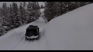 Snow off roading in February