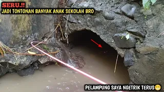 HEBOH.!! MANCING WADER DAN IKAN NILEM TEKNIK PELAMPUNG || STRIKE LELE DI GORONG GORONG PINGGIR JALAN