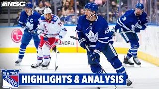 New York Rangers Fall 2-1 To Maple Leafs | New York Rangers