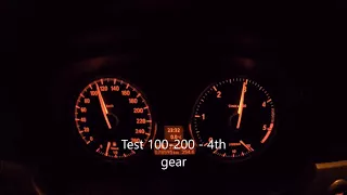 BMW E90 318D 100 - 200 autobahn acceleration