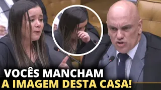 Advogada chora ao confrontar Ministros do $TF em discurso