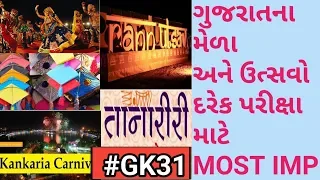 Gujarati Mela And Utsavo in Gujarati | ગુજરાતના ફેમસ મેળા અને ઉત્સવો | BR Variya | #GK31