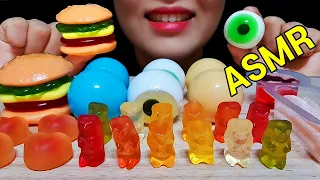 ASMR EARTH+EYEBALLS+SPACE+BURGER JELLY, GUMMY BEAR 지구+눈알+우주+햄버거 젤리, 하리보 이팅 사운드 먹방 EATING SOUNDS