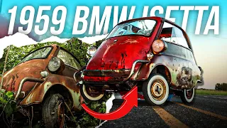 First Start In 40 Years | BMW Isetta Rescued From Woods To Highway Speed In 2 DAYS!! | RESTORED