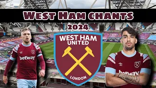 All West Ham Chants 23-24 With Lyrics