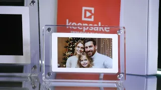 Keepsake Acrylic Digital Picture Frame with 7 Inch HD Screen and Speakers