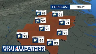 North Carolina Forecast: Level 1 storm risk in effect Wednesday