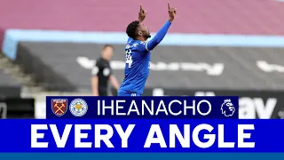EVERY ANGLE | Kelechi Iheanacho (First Goal) vs. West Ham United | 2020/21