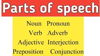 Parts of speech in English | Learn English | English grammar | Sunshine English