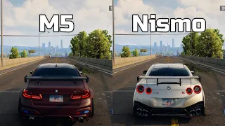 NFS Unbound: BMW M5 vs Nissan GTR Nismo - WHICH IS FASTEST (Drag Race)