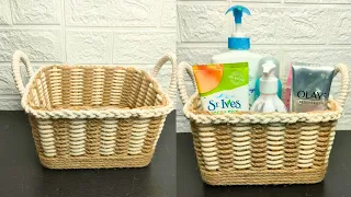 Craft ideas from plastic containers | DIY storage basket