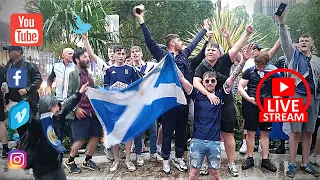 Tartan Army RAMPAGE in Leicester Square