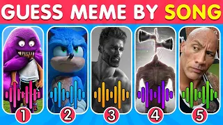 🔊Guess The Meme By Song✅🎤 Mr Beast| Skibidi Toilet| Skibidi Dom Yes| Mario| Wednesday | Grimace