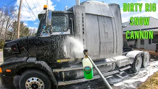 Snow FOAM CANNON on DIRTY TRUCK...first time use