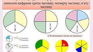 БЗШ №3 Остапченко С М  Позначення частин числа цифрами 1