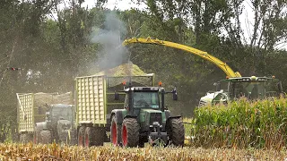 Mais 2023 : NEW John Deere 9900i | Heinrich Schaper | John Deere 8R340 | Fendt 824 | Silage | smoke