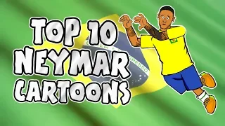 🇧🇷 NEYMAR: TOP 10 Cartoons 🇧🇷