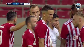 Çempionlar Liqasının 2-ci təsnifat mərhələsinin ilk oyunu: Olimpiakos - Neftçi 1:0