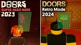 DOORS APRIL FOOLS 2023 (Super Hard mode) & 2024 (Retro Mode) WORLD RECORD SPEEDRUN NO CHEATS