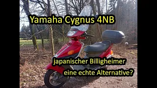 Yamaha Cygnus / MBK Flame 4NB | Fahrzeugporträt | windiger Billigheimer oder echte Alternative?