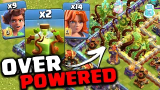 BEST TH16 OVERGROWTH ATTACK! New Overgrowth Spell +! RR  Th16 New Spell Strategy 2024 - Coc