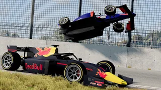 Racing Catchfence Crashes #6 | BeamNG Drive