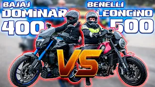 Dominar 400 VS Leoncino 500 | ME DECEPCIONO | Drag Race