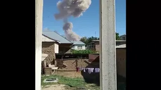 Взрыв в воинской части в Арыси