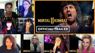 Girls React To Mortal Kombat 11 - Rambo Gameplay Trailer