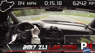Chevy Beats The Previous Camaro's Lap Time With The 2017 ZL1