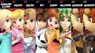 Super Smash Bros. Ultimate - Girls vs Bowser