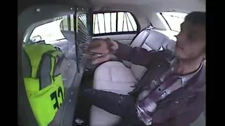 VIDEO: Police car flips during crash with prisoner inside