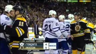 Patrice Bergeron OT Goal & Handshakes 2013 Stanley Cup Playoffs ECQF Game 7