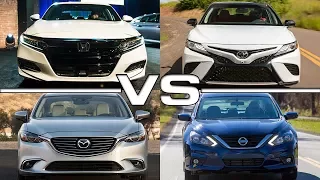 Honda Accord vs Toyota Camry vs Mazda 6 vs Nissan Altima