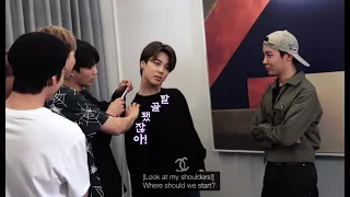 BTS Run ep92 measuring Jimin’ arm length