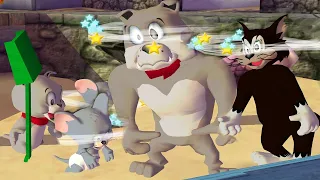 Tom and Jerry in War of the Whiskers HD Spike Vs Tyke Vs Butch Vs Nibbles (Master Difficulty)